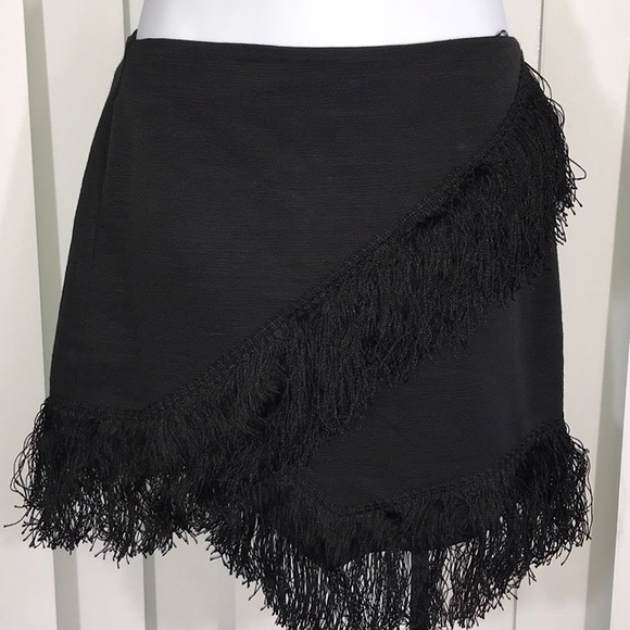 Topshop fringe wrap skirt nwot - Picture 2 of 6